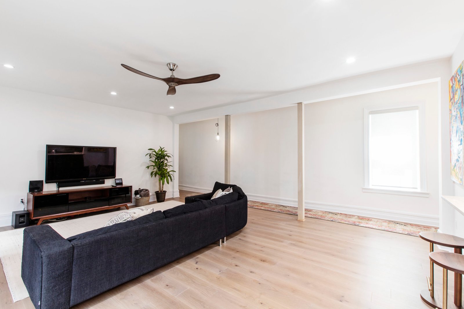 How did these renovators work around load-bearing walls?